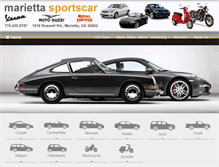 Tablet Screenshot of mariettasportscar.com